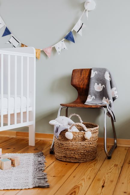 Décoration douce pour la chambre de bébé - toise enfant bois | Petit Murmure