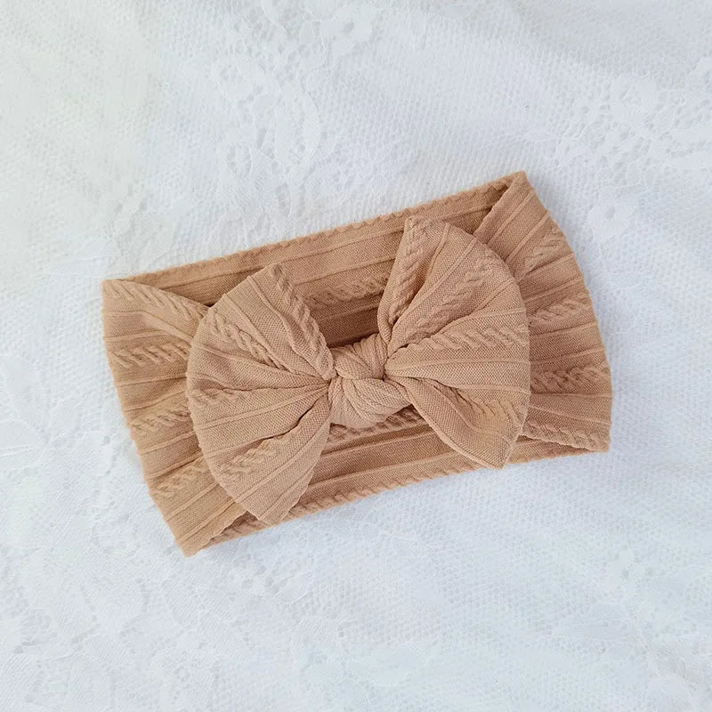 Bandeaux bébé fille – nœud en nylon doux (lot de 3)