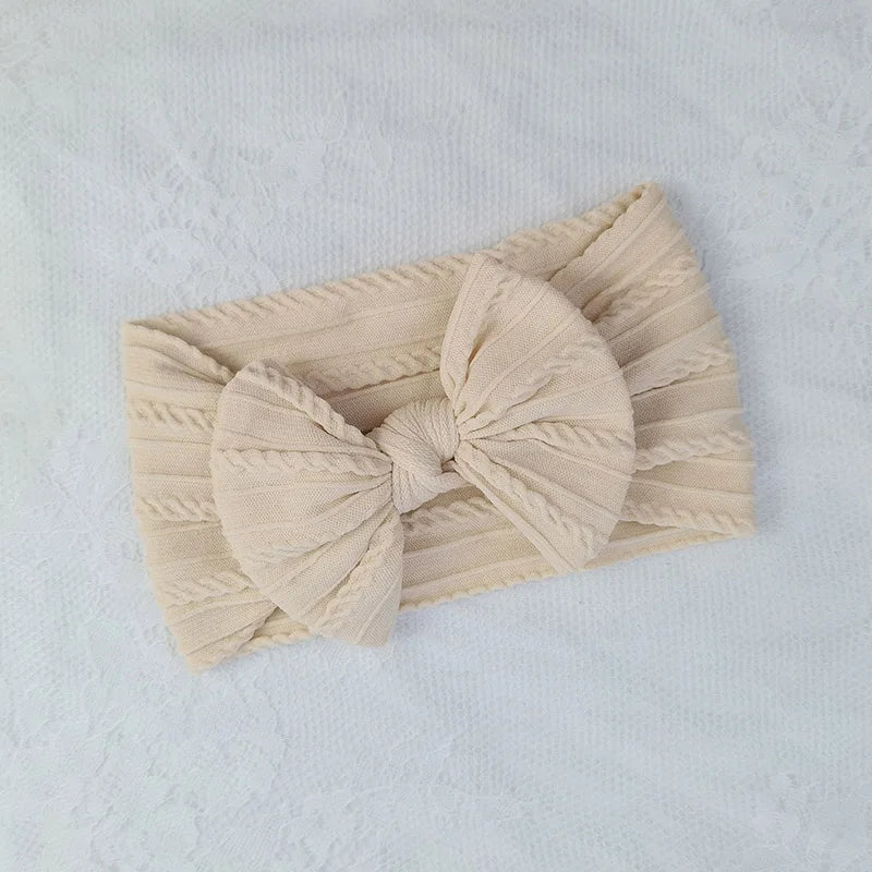 Bandeaux bébé fille – nœud en nylon doux (lot de 3)