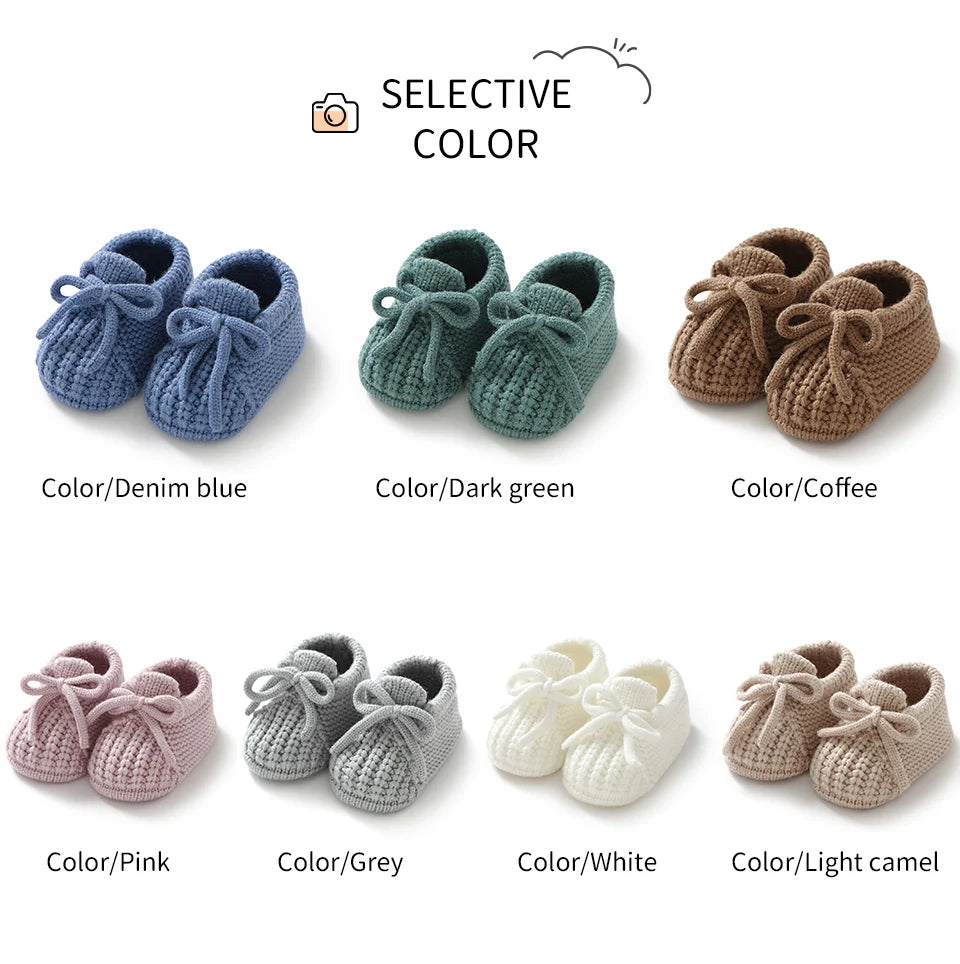 Chaussons bébé en maille douce – naissance à 18 mois