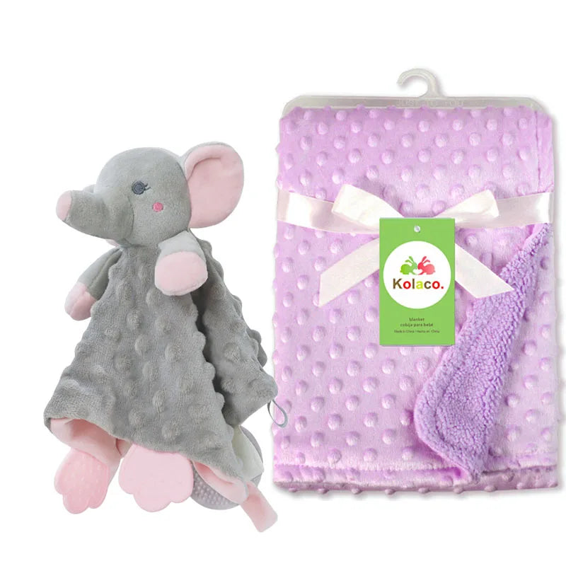 Doudou personnalisé bébé brodé au prénom – Lapin minky tout doux