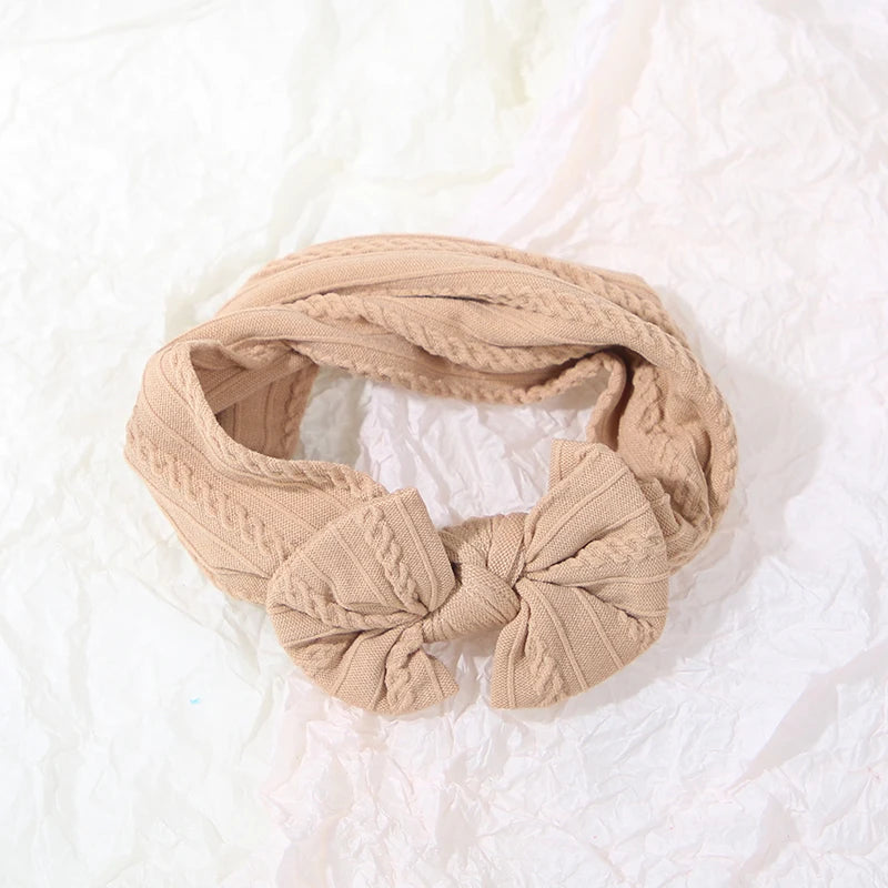 Bandeaux bébé fille – nœud en nylon doux (lot de 3)
