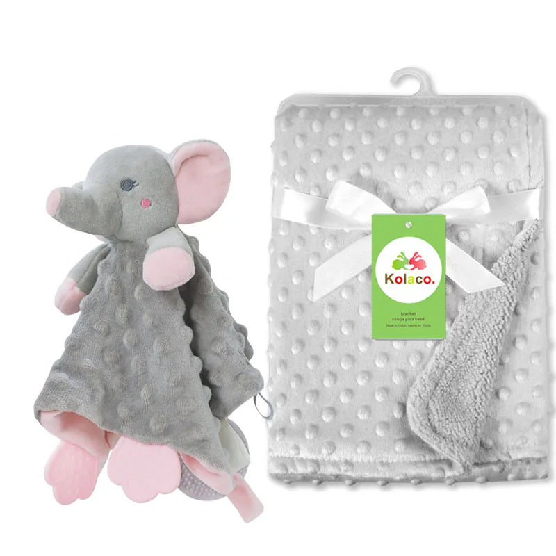 Doudou personnalisé bébé brodé au prénom – Lapin minky tout doux