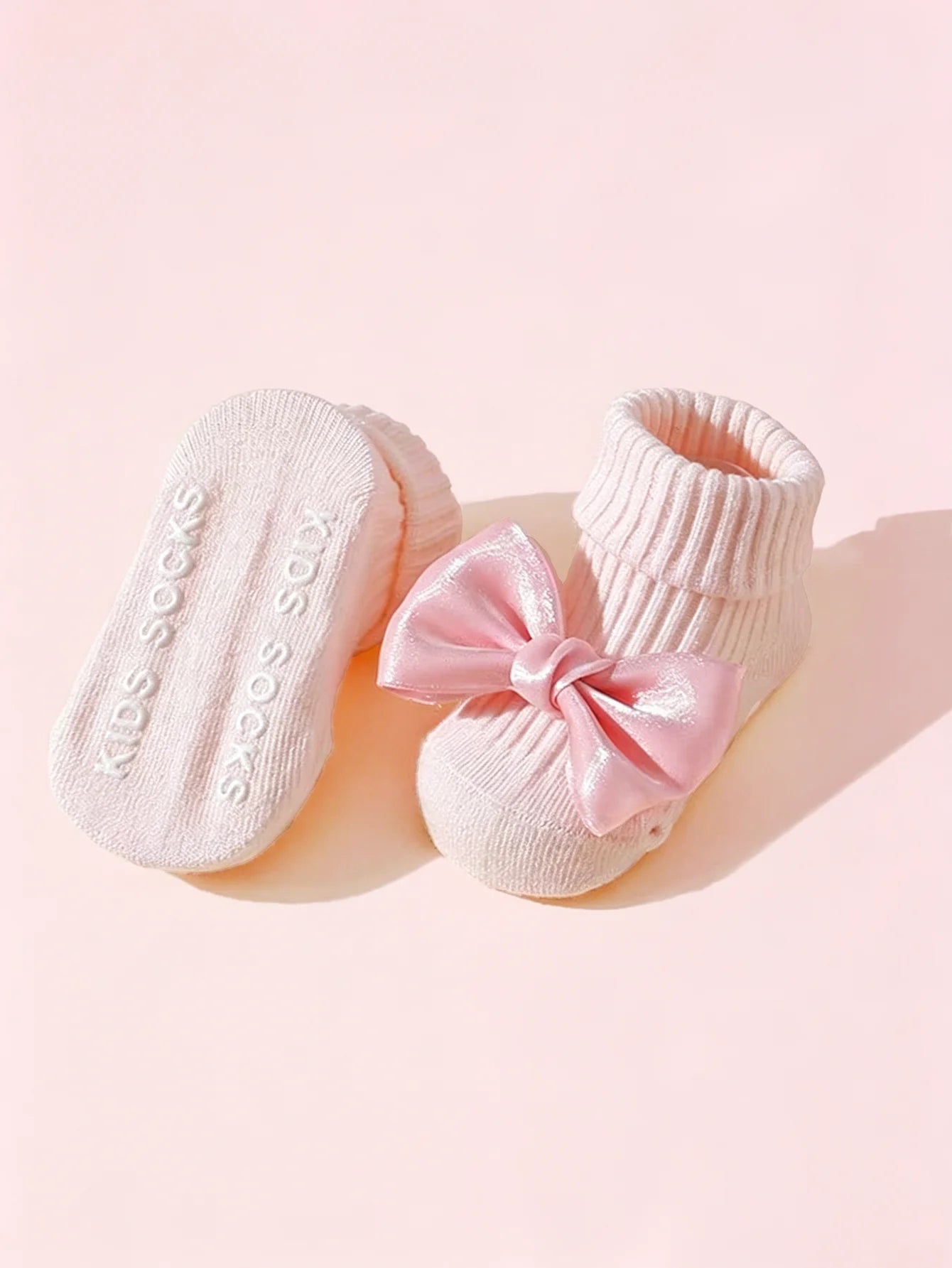 Chaussettes bébé antidérapantes – coton (lot de 4)