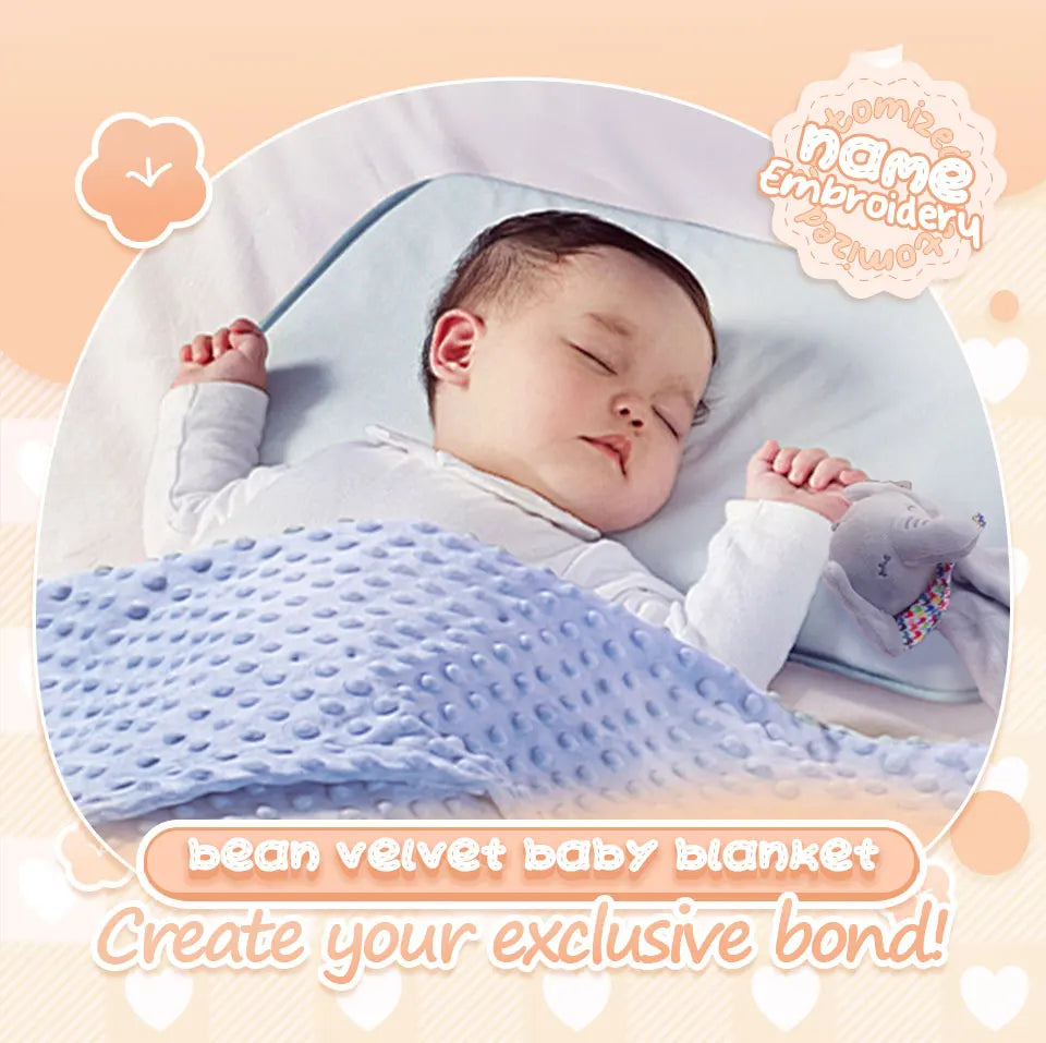 Doudou personnalisé bébé brodé au prénom – Lapin minky tout doux