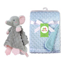 Doudou personnalisé bébé brodé au prénom – Lapin minky tout doux