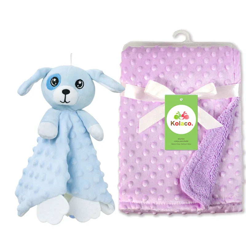 Doudou personnalisé bébé brodé au prénom – Lapin minky tout doux