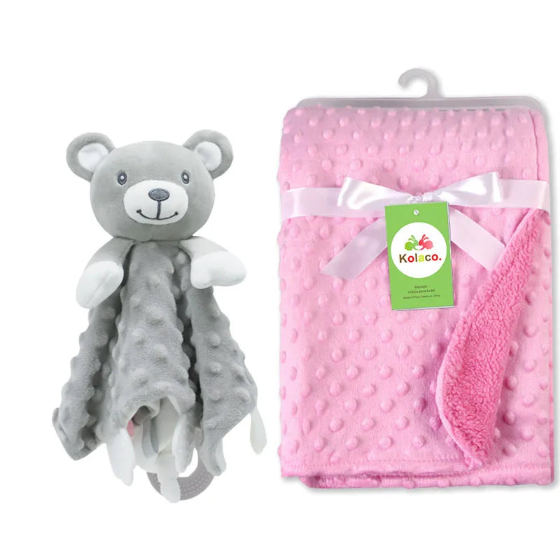 Doudou personnalisé bébé brodé au prénom – Lapin minky tout doux