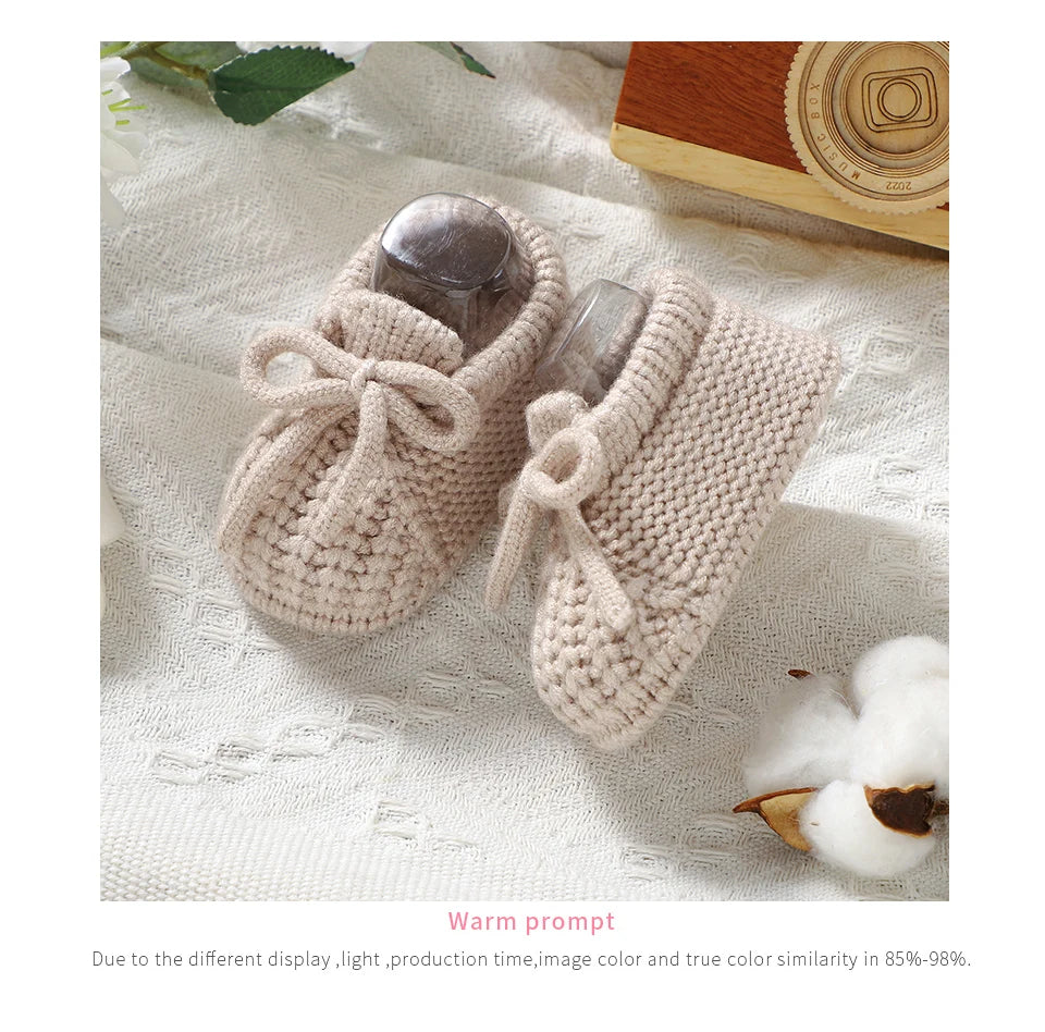 Chaussons bébé en maille douce – naissance à 18 mois
