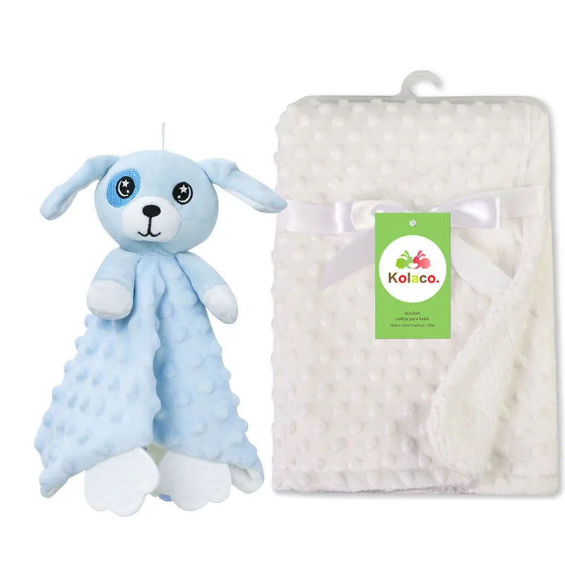 Doudou personnalisé bébé brodé au prénom – Lapin minky tout doux