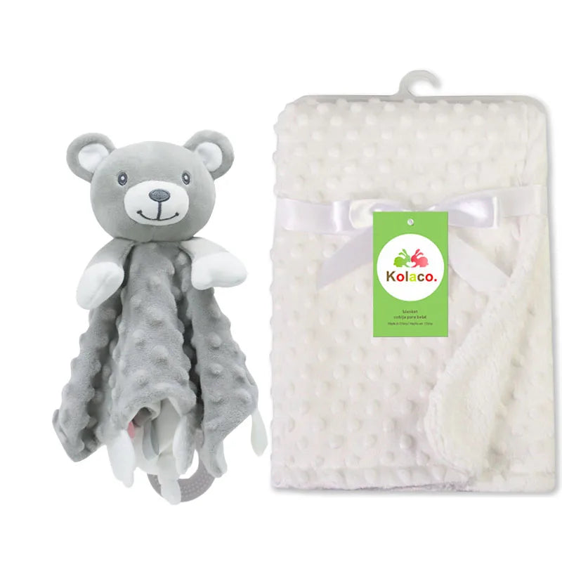 Doudou personnalisé bébé brodé au prénom – Lapin minky tout doux