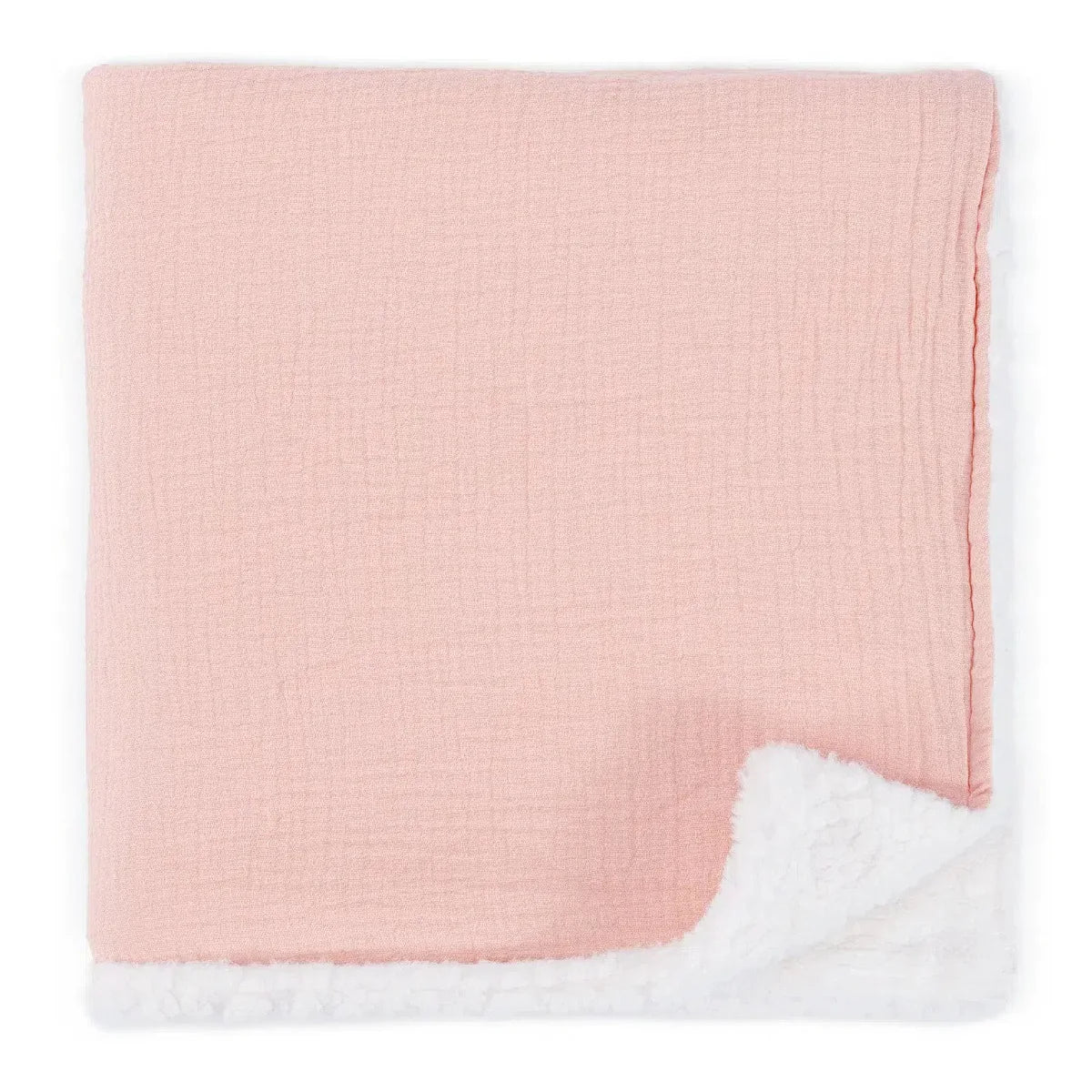 Couverture personnalisée bébé brodée au prénom – Double gaze & sherpa