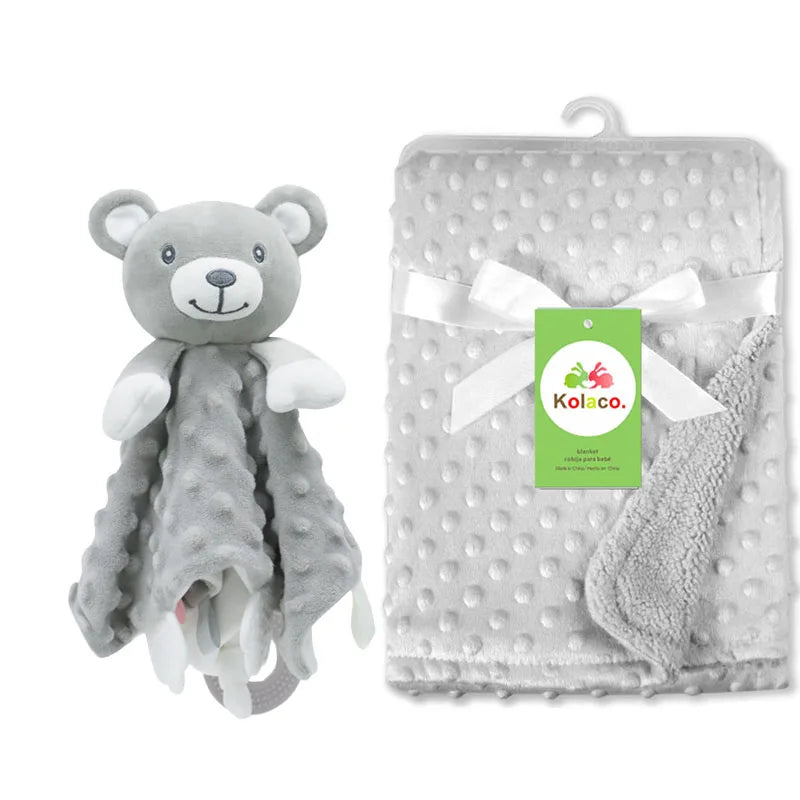 Doudou personnalisé bébé brodé au prénom – Lapin minky tout doux