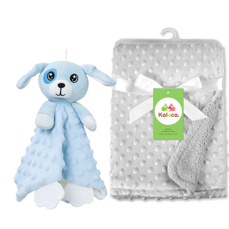Doudou personnalisé bébé brodé au prénom – Lapin minky tout doux