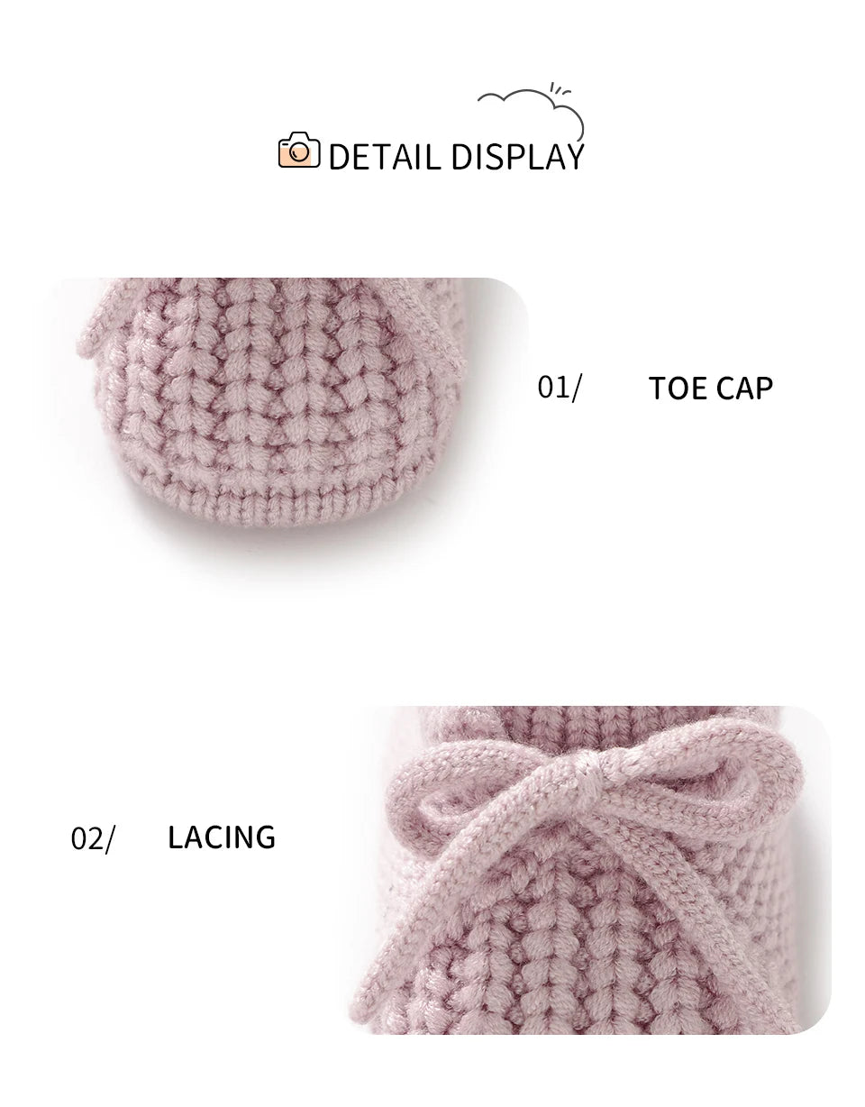 Chaussons bébé en maille douce – naissance à 18 mois