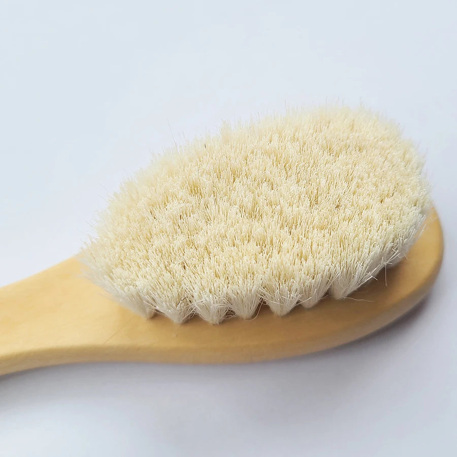 Brosse et peigne bébé en bois – poils doux (set)