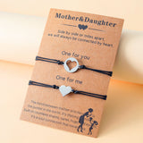 Bracelet maman-bébé cœur assorti (duo)