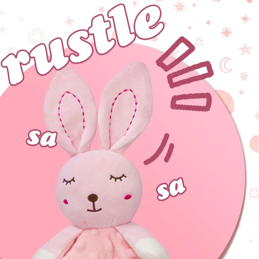 Doudou personnalisé bébé brodé au prénom – Lapin minky tout doux
