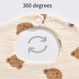 Bavoirs bébé en coton – motifs tout-petits (lot de 4)