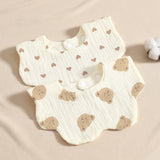 Bavoirs bébé en coton – motifs tout-petits (lot de 4)
