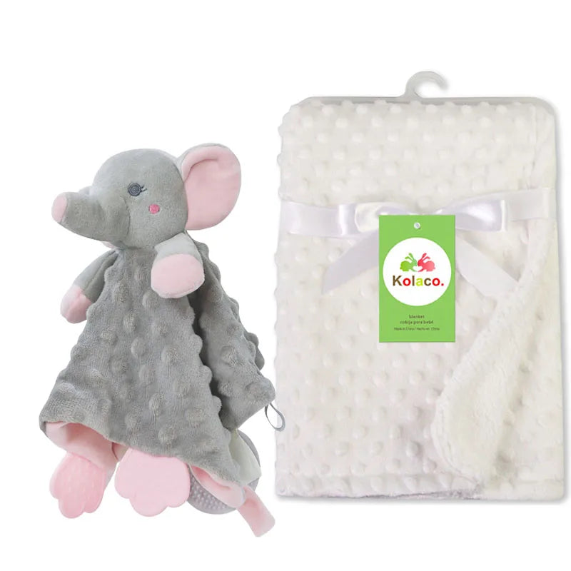Doudou personnalisé bébé brodé au prénom – Lapin minky tout doux