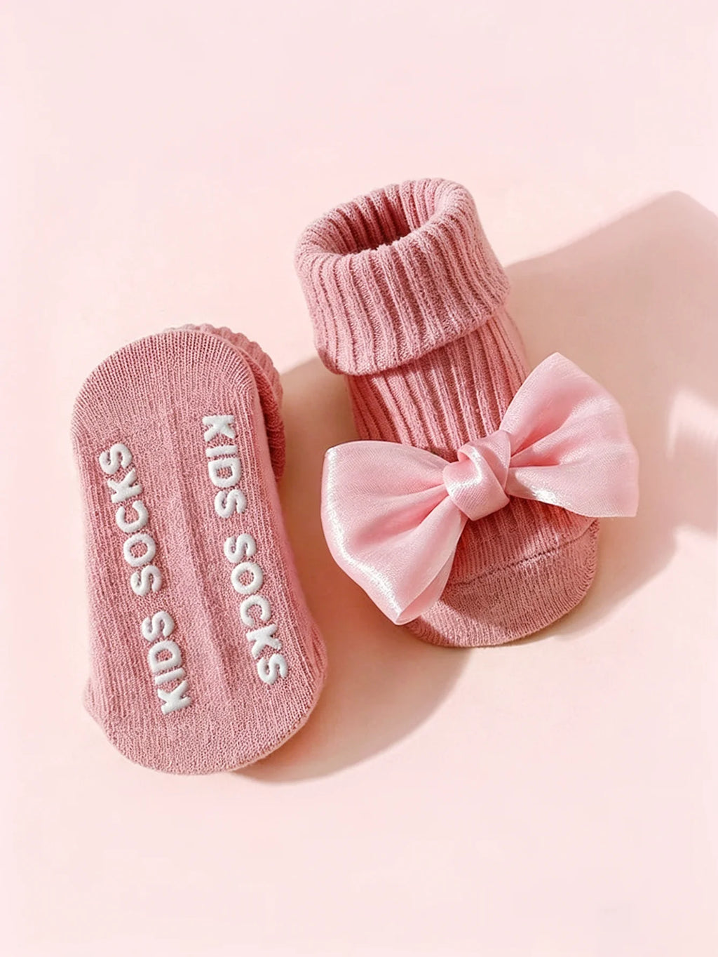 Chaussettes bébé antidérapantes – coton (lot de 4)