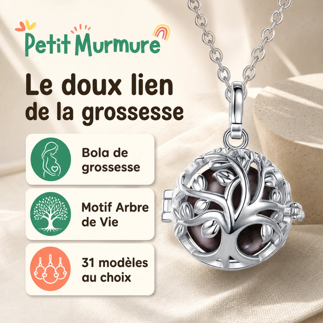 Bola de grossesse Arbre de Vie – caractéristiques essentielles