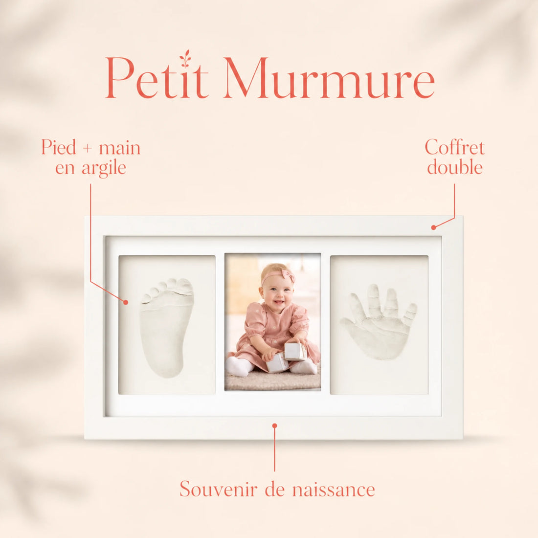 Coffret empreinte bébé argile (double) – caractéristiques essentielles