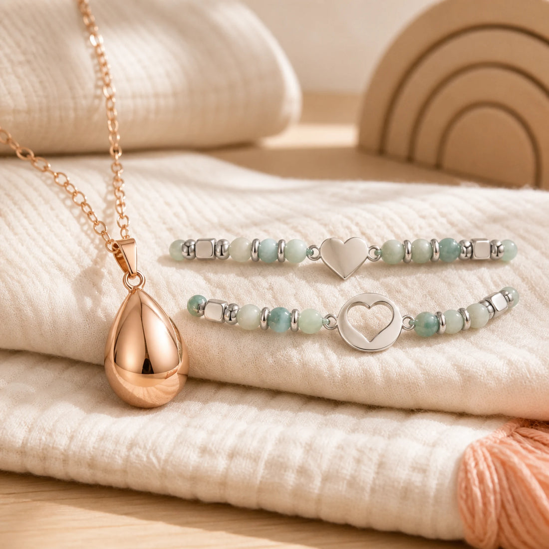 Coffret Maman et Bébé dans un décor doux et lumineux