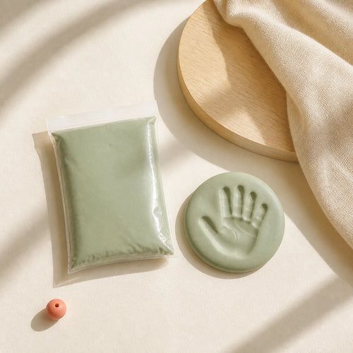 Kit empreinte bébé en argile pied et main
