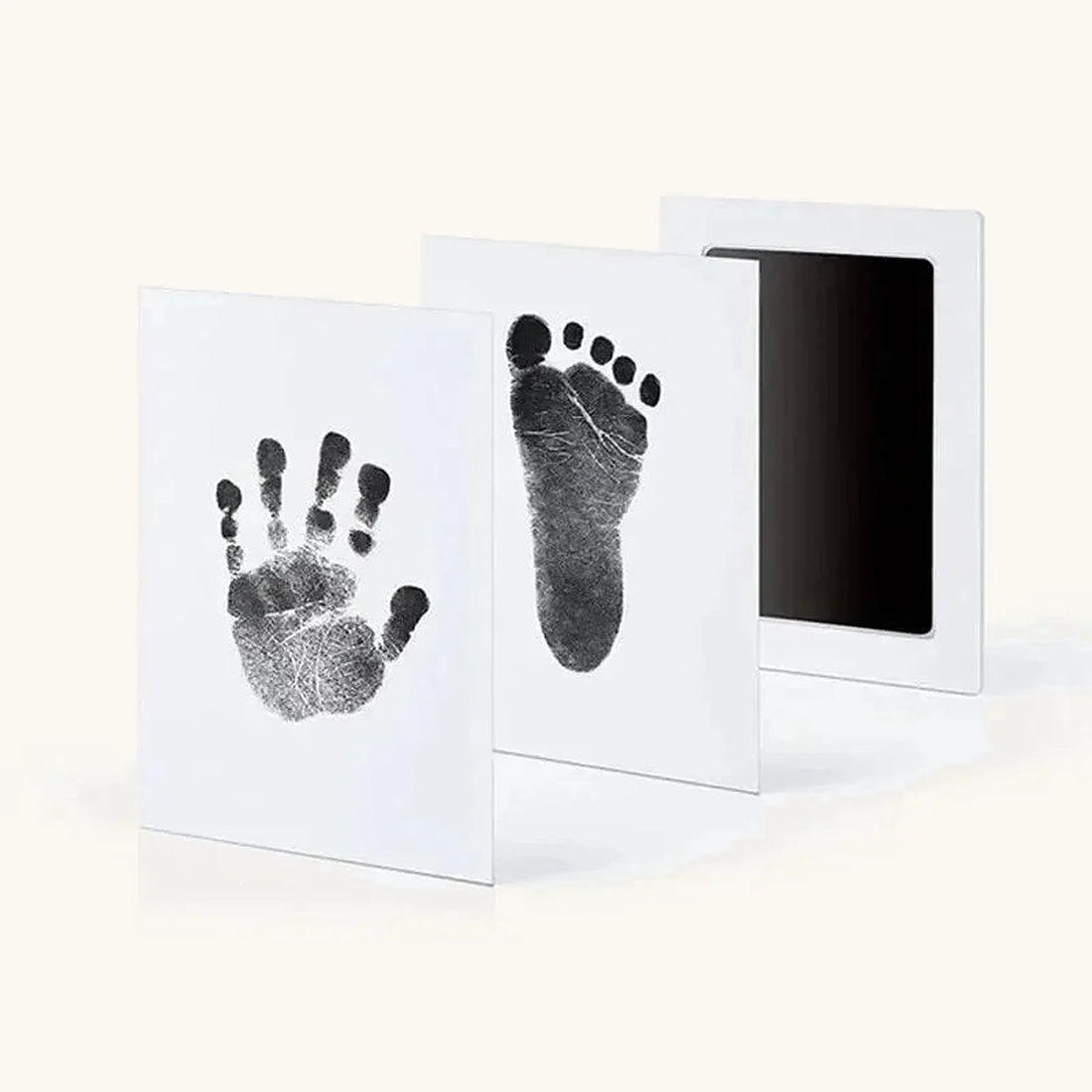 Kit empreinte bébé encre noire sans contact, main et pied - kit empreinte bébé | Petit Murmure
