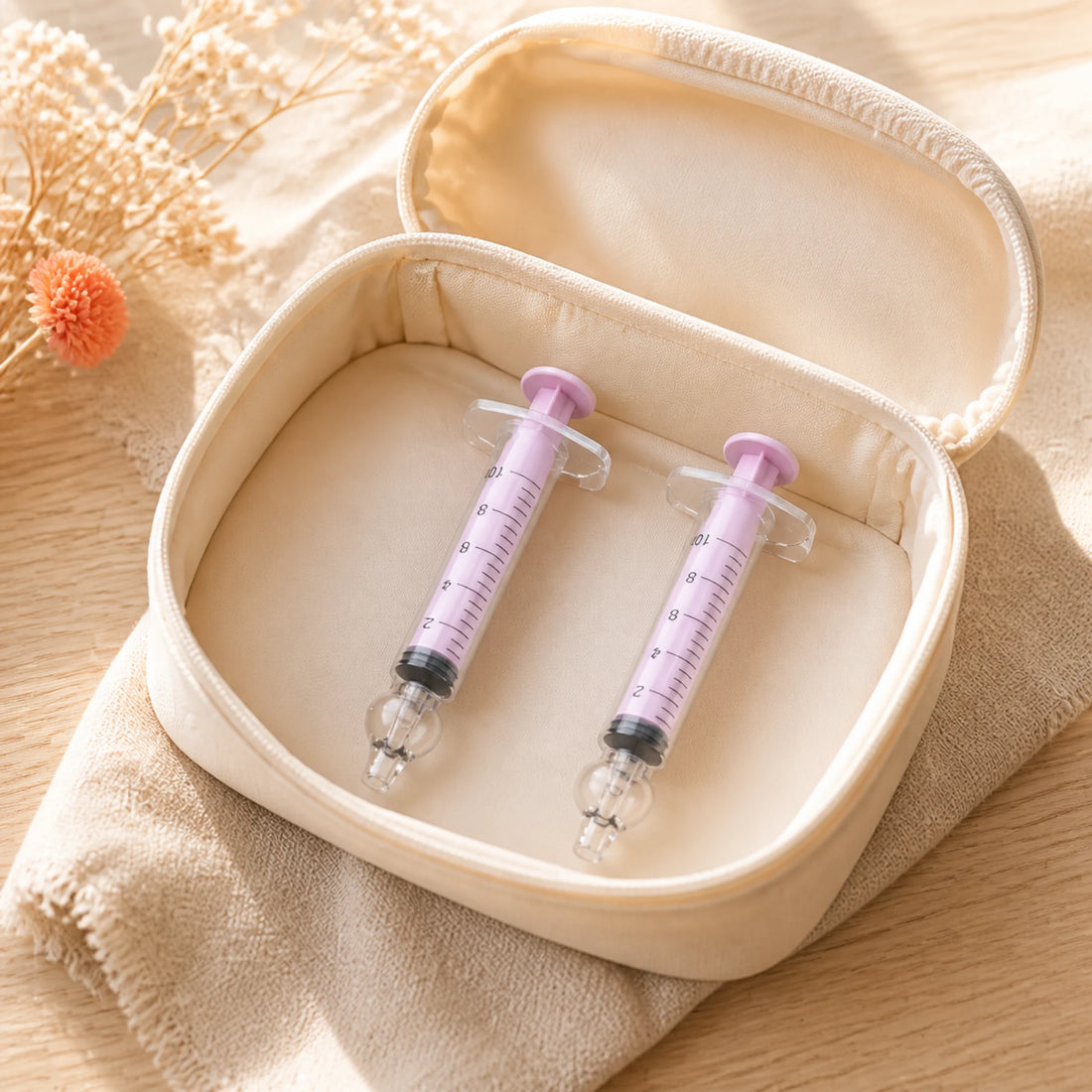Mouche-bébé aspirateur nasal – embouts lavables – mise en situation du produit